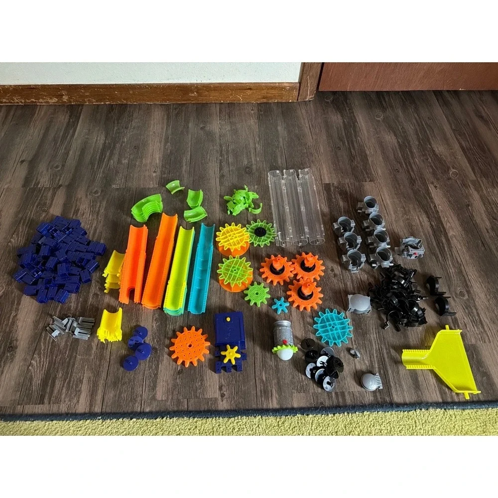 Techno Gears Marble Mania Galactic Adventure 400+ Pc Marble Run INCOMPLETE
